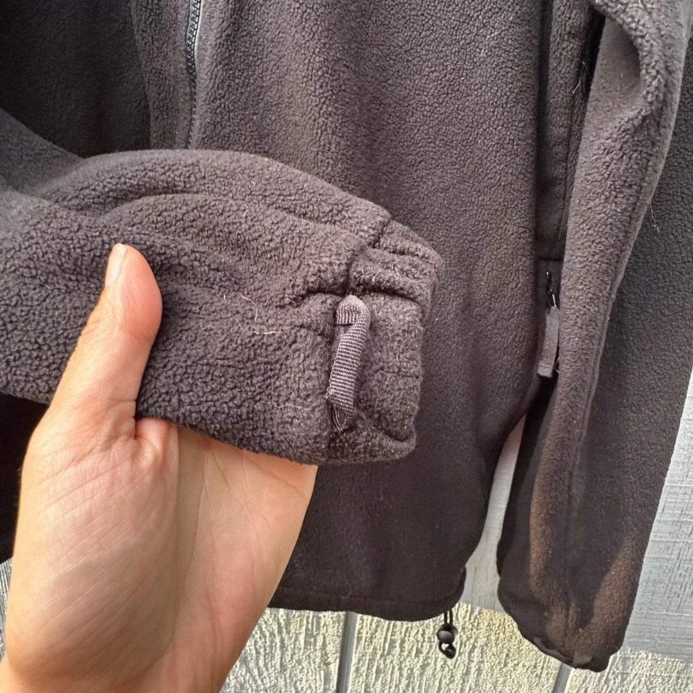 FILA Fleece Jacket Mens Large Full‎ Zip Mock Neck Coat Gray Performance